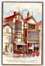Great Yarmouth England Postcard The Star Hotel Horse Carriage c1910 Unposted picture