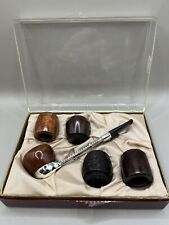 Vintage Dr Grabow Viking Pipe Set Dr Grabow Metal Viking Pipe With 5 Bowls picture