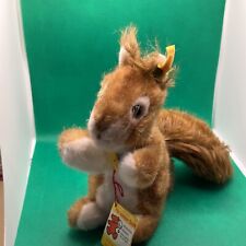 Steiff Ricky Squirrel 2030/20 Ear Button and Chest Name Tags Glass Eyes Wash Tag picture