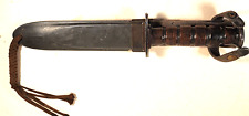 US MILITARY NAVY ONTARIO FIGHTING KNIFE with USN MARK 2 SCABBARD picture