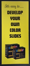 It's Easy To Develop Your Own Color Slides Vintage Paper Pamphlet Unicolor picture
