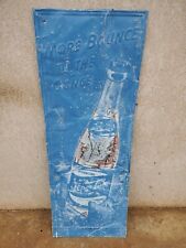 RARE1940s Sparkling Pepsi Cola More Bounce to the Ounce Metal Sign Soda Bottle picture