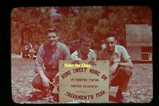 Men with Solar Observatory Sign in New Mexico in 1940's, Original Slide aa 3-12b picture