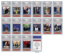 DONALD TRUMP 45th U.S. President OFFICIAL 1st Term 15-Card Set - ALL GEM-MINT 10 picture