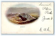 1902 Bottomless Pit, Summit Pike's Peak Stamp PMC Antique Posted Postcard picture