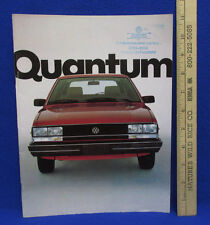 Vintage 1982 Quantum Volkswagon Car Dealership Brochure Information Booklet Sale picture