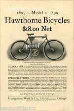 Vintage Bicycle Ad Hawthorne Bike Montgomery Ward USA 1899 picture