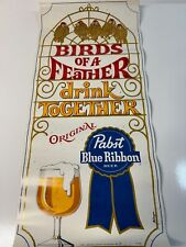 Vintage Pabst 1970's Promotional Wall Poster. (Birds of a Feather) picture
