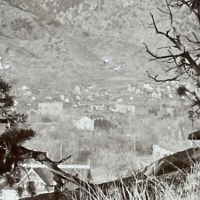 Antique 1898 Pike's Peak & Manitou Peak Colorado Stereoview Photo Card V3291 picture