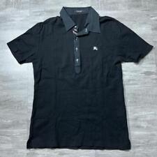 BURBERRY Black Label Nova Check Deer Polo Shirt Black Size 2 picture