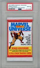 1991 Impel Marvel Universe Series 2 Foil Hobby Pack Wolverine PSA 8 - POP 7 - 92 picture