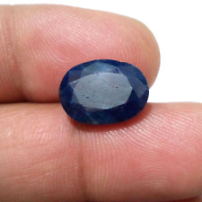 AA+ Beautiful Blue Sapphire Faceted Oval Shape 10 Crt Pretty Loose Gemstone picture