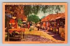 Los Angeles CA-California, El Paso De Los Angeles, Antique, Vintage Postcard picture