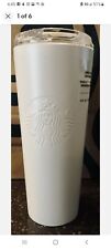 🎄Starbucks Holiday 2021 Pearl White Christmas Stainless Tumbler Cold Cup 16oz🎄 picture