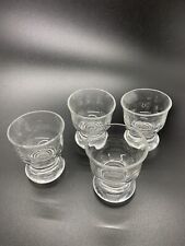 Vintage Dartington Frank Thrower Clear Glass Set Of 4 Egg Cups In Original Box picture