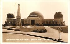 GRIFFITH PARK OBSERVATORY real photo postcard rppc HOLLYWOOD CALIFORNIA CA picture