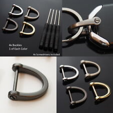 4pcs D-Ring Horseshoe U / D Shackle Screw Key Ring Fob Buckle DIY Leather Craft picture