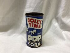 EMPTY Vintage 1946 JOLLY TIME POP CORN Advertising Popcorn Tin picture