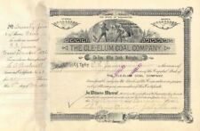Cle-elum Coal Co. - Mining Stock Certificate - Northern Pacific Archive - Washin picture
