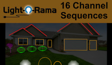 Selection Of 16 Channel Light-O-Rama Halloween Sequences (With Basic Layout) picture
