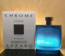PRE-OWNED Chrome Extreme Azzaro Men 3.4 oz 100 ml *EDP 90% FULL Tester picture