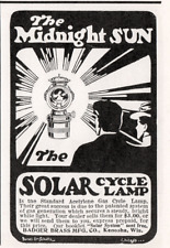 1900 f Solar Cycle Lamp Badger Brass Acetylene Print Ad picture