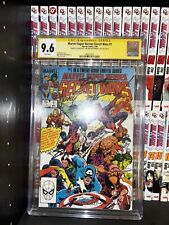 Marvel Super-Heroes Secret Wars #1 (Marvel Comics May 1984) GRADED 9.6 Signed picture