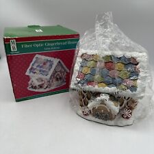 Merry Brite Fiber Optic House Christmas Color Changing Gingerbread *No Adapter* picture