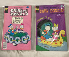 Lot of 2 Vintage Whitman Walt Disney Daisy and Donald Comics picture
