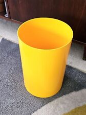 VINTAGE YELLOW BIN TRASH CAN - BY G. COLOMBINI - MADE IN US - KARTELL MILANO picture