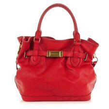 Authenticated Burberry Red Military Leather Bag NWT picture