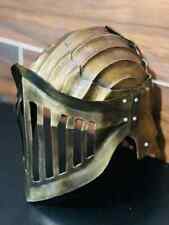 Medieval Larp Armor Dark souls inspired helmet Alva Knight Old Metal Helmet New picture