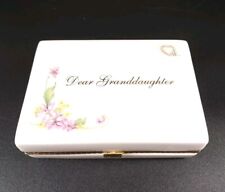Ardleigh Elliott Porcelain Music Box “Dear Granddaughter” Ltd Edition Violets picture