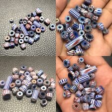Old Ancient Antique Style Venetian Chevron Glass Bead 36 trade beads picture