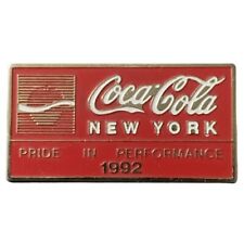 Vintage 1992 Coca-Cola New York Pride in Performance Souvenir Pin picture