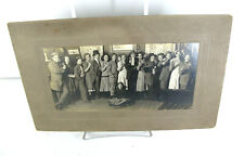 Antique Sepia Photo Norman Standish Fort Wayne Women Dressed As Men Drinking picture