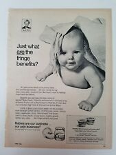 1968 Gerber peaches baby food what are fringe benefits ad picture