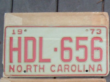 1973 North Carolina License Plate with envelope (NOS) HDL-656 picture