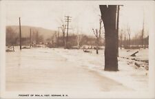 Gorham, New Hampshire Freshet of Nov 4 1927 Street Flood RPPC Postcard picture