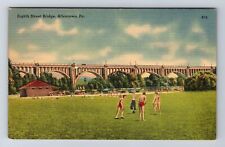 Allentown PA-Pennsylvania, Eighth Street Bridge, Antique, Vintage Postcard picture