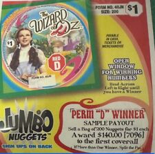 NEW pull tickets Wizard Nuggets Flash- Card Tabs Seal picture