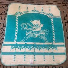 Vintage SAN MARCOS Baby Blanket Bear  Mexico picture