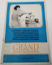 Grand Electric Home Ironer Manual 1925 Photographs Usage picture