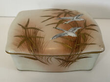 UCAGCO vintage trinket box porcelain cloisonné birds chinoiserie Jewerly picture