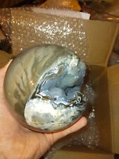 Volcano Agate Crystal Sphere Natural Crystal 114mm 4Lb12oz Collector Piece picture