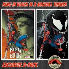 KING IN BLACK #2 MICHAEL TURNER EXCLUSIVE VARIANTS 2022 MARVEL COMICS ~ 2-PACK picture