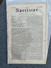 THE SPECTATOR 4 DEC 1852 USA SLAVES LOUIS NAPOLEON ORIGINAL NEWSPAPER picture
