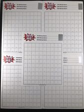 5 Ct 100 Square SCRATCH OFF Raffle Board 3 Winning Numbers Fund Raiser Gambling picture