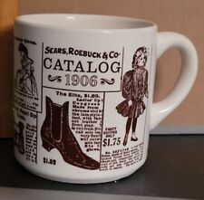 VINTAGE SEARS MUG WITH IMAGES FROM 1906 SEARS CATALOG picture