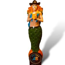AQUABREW TEXAS HOLD 'EM MERMAID COWGIRL draft beer tap handle. TEXAS. Closed picture